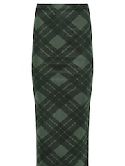 PixieGirl Petite Green Checked Maxi Mesh Skirt - Image 5 of 5