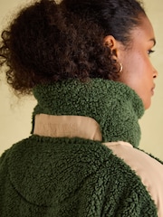 Joules Tilly Green Quarter Zip Fleece - Image 6 of 7