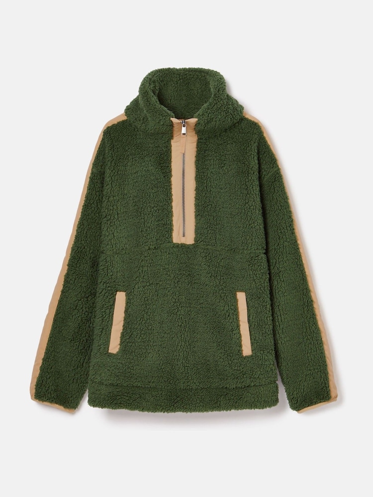 Joules Tilly Green Quarter Zip Fleece - Image 7 of 7