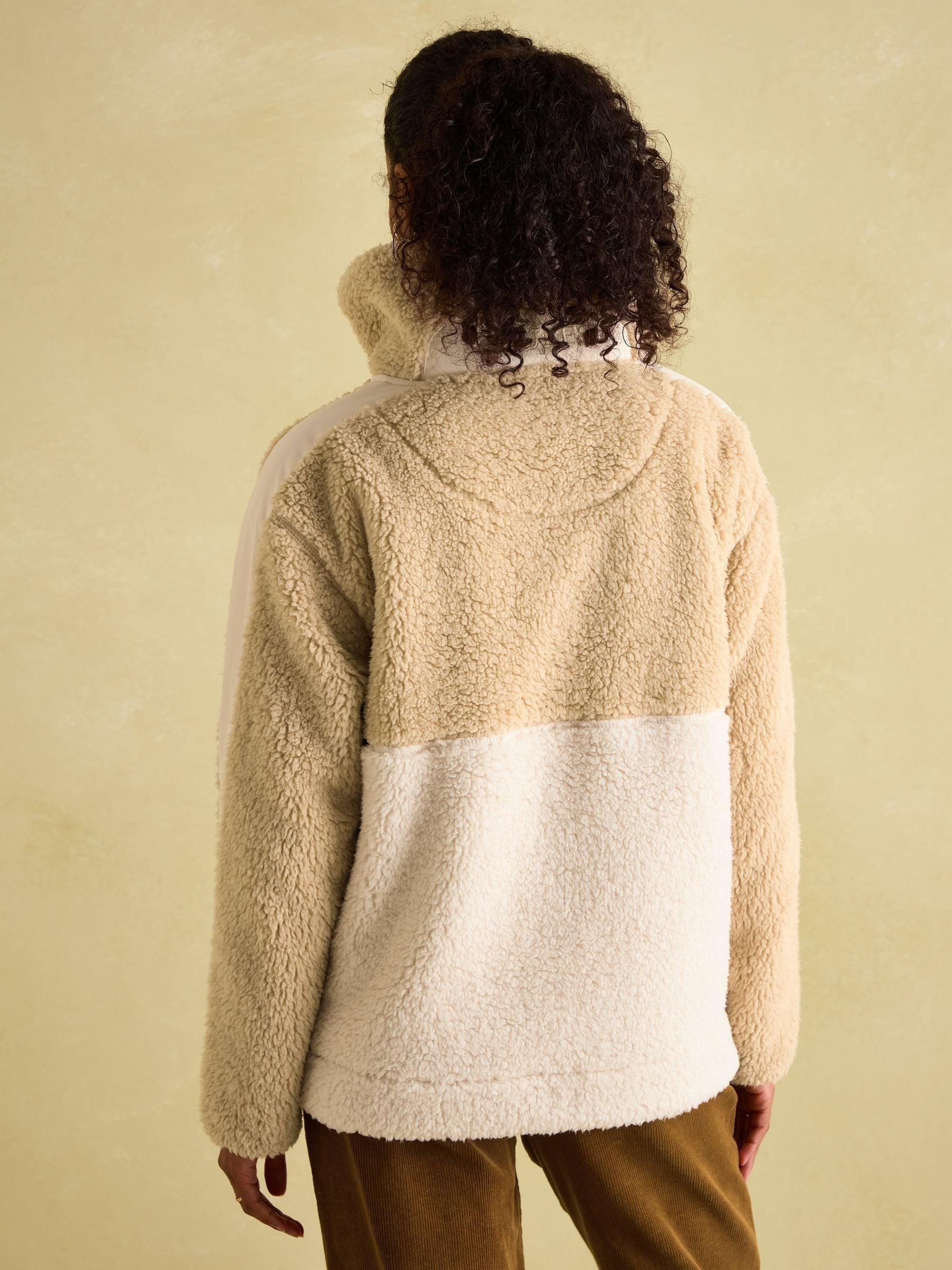 Joules Tilly Neutral Quarter Zip Fleece