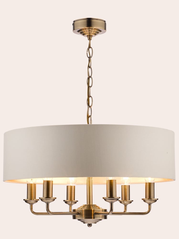 Laura Ashley Brass Sorrento Large Ceiling Light - Image 2 of 5