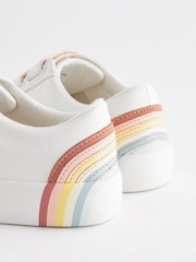 White Rainbow Wide Fit (G) Touch Fastening Trainers - Image 5 of 7