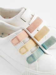 White Rainbow Wide Fit (G) Touch Fastening Trainers - Image 7 of 7