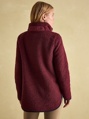 Joules Aldeburgh Burgundy Quarter Zip Fleece - Image 2 of 8