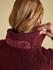 Joules Aldeburgh Burgundy Quarter Zip Fleece - Image 6 of 8
