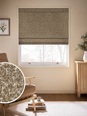 Gold Abstract Cut Velvet Made To Measure Roman Blinds - Image 1 of 7