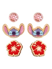 Peers Hardy Disney Lilo & Stitch Multicoloured Enamel Costume 3 Piece Earring Set - Image 1 of 6