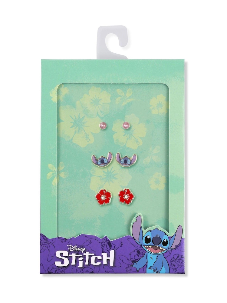Peers Hardy Disney Lilo & Stitch Multicoloured Enamel Costume 3 Piece Earring Set - Image 6 of 6 Peers Hardy Disney Lilo & Stitch Multicoloured Enamel Costume 3 Piece Earring Set - Image 6 of 6
