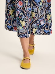 Joules Elle Navy Co-Ord Midi Skirt - Image 6 of 7