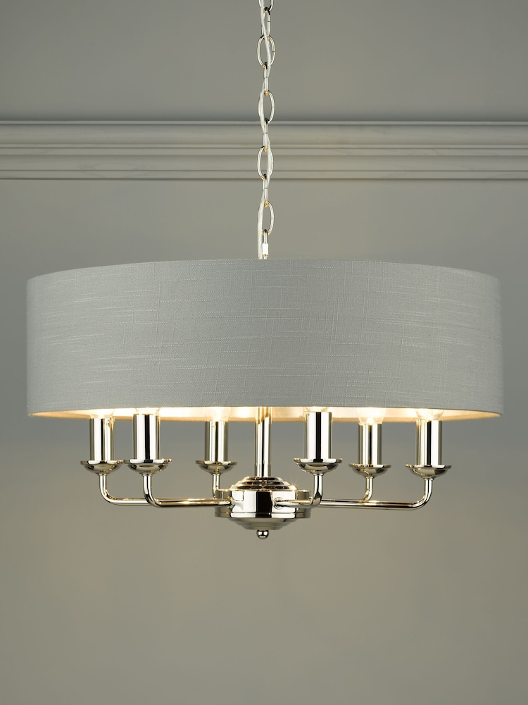 Laura Ashley Charcoal Sorrento Large Ceiling Light - Image 1 of 5