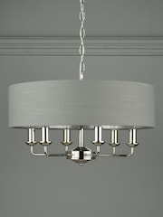 Laura Ashley Charcoal Sorrento Large Ceiling Light - Image 2 of 5