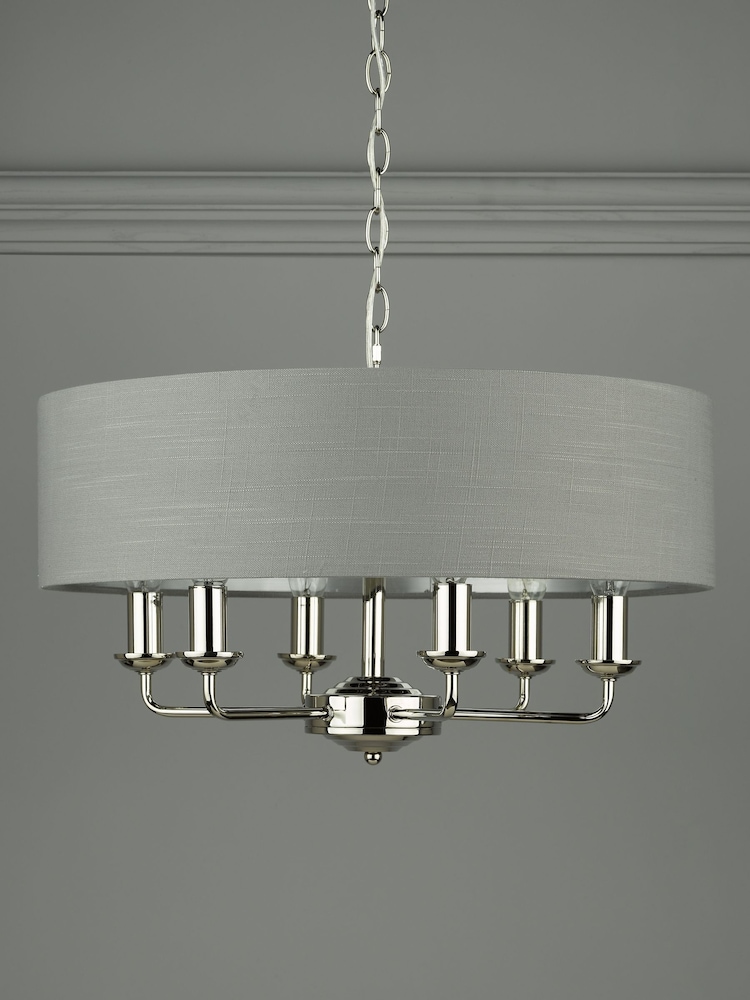 Laura Ashley Charcoal Sorrento Large Ceiling Light - Image 2 of 5