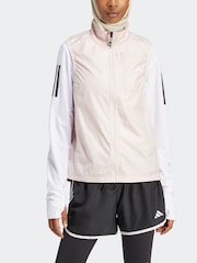 adidas Pink Own The Run Gilet - Image 4 of 6