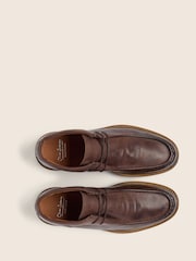 Oliver Sweeney Brown Hand-Finished Calf Leather Moc Toe Boots - Image 3 of 6