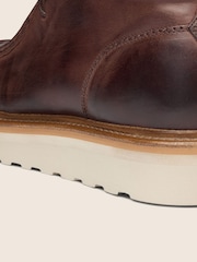 Oliver Sweeney Brown Hand-Finished Calf Leather Moc Toe Boots - Image 6 of 6