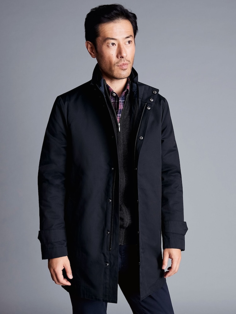 Charles Tyrwhitt Blue 3-In-1 Rain Trench With Detachable Jacket - Image 1 of 5