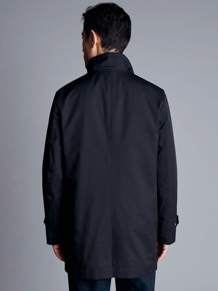 Charles Tyrwhitt Blue 3-In-1 Rain Trench With Detachable Jacket - Image 2 of 5