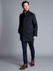 Charles Tyrwhitt Blue 3-In-1 Rain Trench With Detachable Jacket - Image 3 of 5