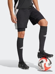 Negro - Pantalones cortos deportivos Tiro 24 2-en-1 de adidas - Imagen 4 de 8