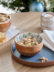 Mango Wood Christmas Tree Nibble Bowl - Image 2 of 4