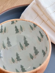 Mango Wood Christmas Tree Nibble Bowl - Image 3 of 4