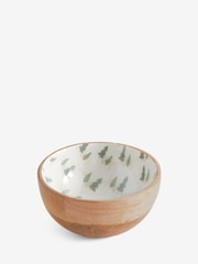 Mango Wood Christmas Tree Nibble Bowl - Image 4 of 4