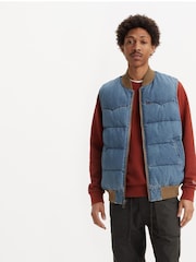 Levi's® Slightly Sidetracked Western Super Puffer 100% Cotton Vest - Image 1 of 7
