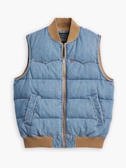Levi's® Slightly Sidetracked Western Super Puffer 100% Cotton Vest - Image 5 of 7