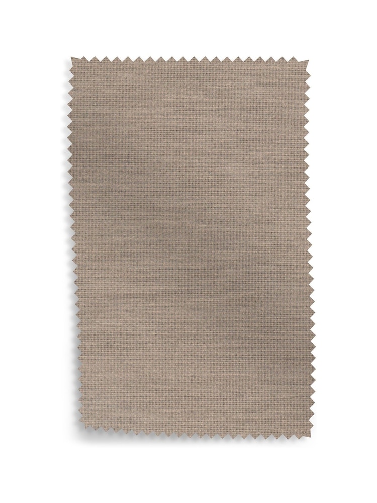 Mid Taupe Brown Fine Chenille Easy Clean Upholstery Swatch - Image 1 of 1