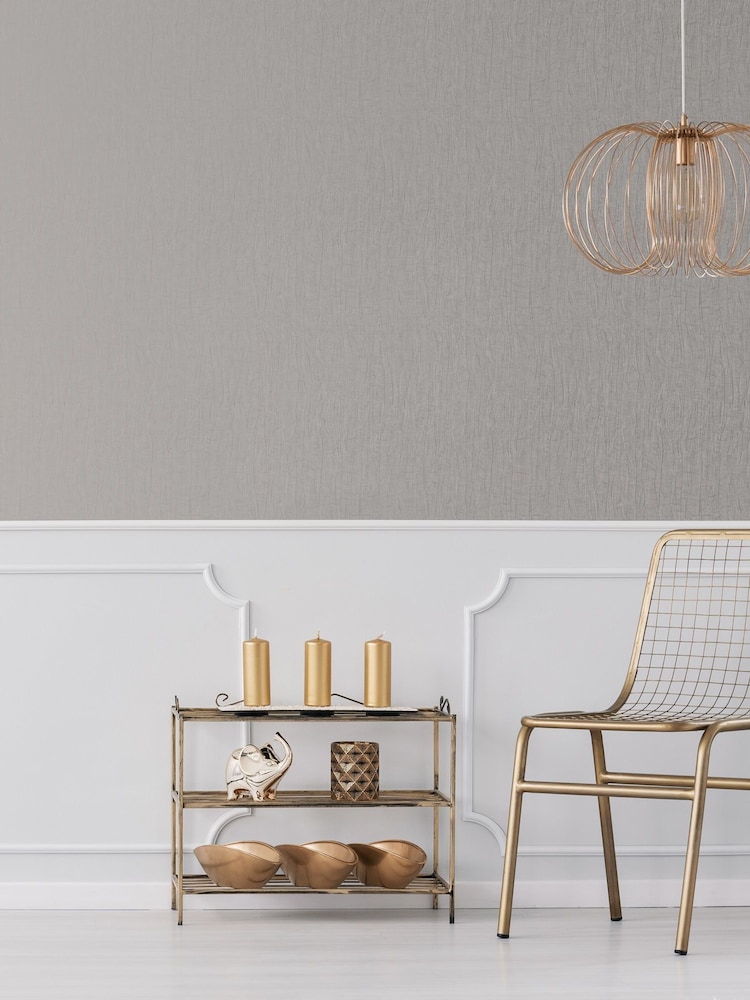 Grey Boutique Marquise Plain 10M Wallpaper - Image 1 of 3