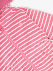 JoJo Maman Bébé Pink Towelling Zip-Up Dress - Image 2 of 2