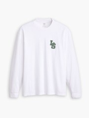 Levi's® Bright White Long Sleeve Classic Relaxed 100% Cotton T-Shirt - Image 5 of 7