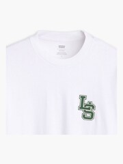 Levi's® Bright White Long Sleeve Classic Relaxed 100% Cotton T-Shirt - Image 6 of 7