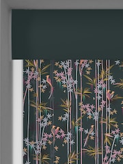 Sara Miller Dark Green Linear Made to Measure Roller Blinds - Image 5 of 6