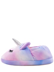 Harry Bear Tie Dye Unicorn 3D Horn & Ears Slippers - Image 4 of 6