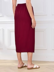 Cotton Traders Mock Wrap Linen Blend Midi Skirt - Bild 2 von 3