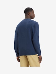 Levi's® Navy Saddleman Intarsia Original Housemark Sweater - Image 2 of 6