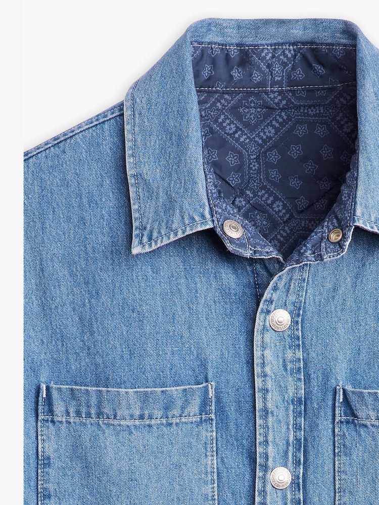 Albastru - Căptușeală reversibilă Bryant Levi's 100% bumbac - Image 6 of 7