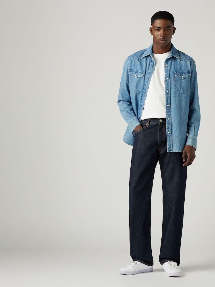 Levi's® Welcome To The Game 555™ Relaxed Straight 100% Cotton Jeans - Image 1 of 3