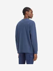 Levi's® Navy Spellbound Long Sleeve Classic Relaxed 100% Cotton T-Shirt - Image 2 of 4