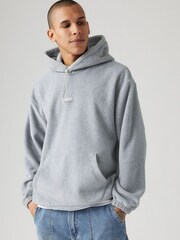 Levi's® Grey Heather Baby Tab Fleece Hoodie - Image 3 of 5