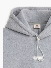 Levi's® Grey Heather Baby Tab Fleece Hoodie - Image 5 of 5