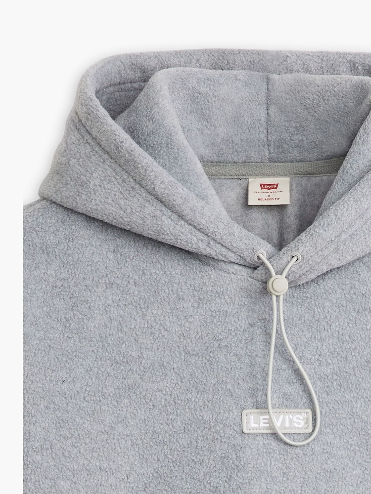 Levi's® Grey Heather Baby Tab Fleece Hoodie - Image 5 of 5