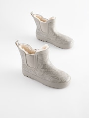 Neutral Dinosaur Warm Lined Ankle Wellies - Image 1 of 5
