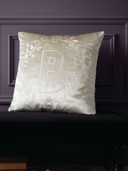 Bridgerton by Catherine Lansfield Natural Regency Crown Cushion - Image 1 of 6