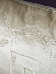 Bridgerton by Catherine Lansfield Natural Regency Crown Cushion - Image 4 of 6