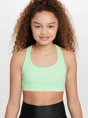 Nike Lime Green Dri-FIT Swoosh Support Bra - Image 1 of 6