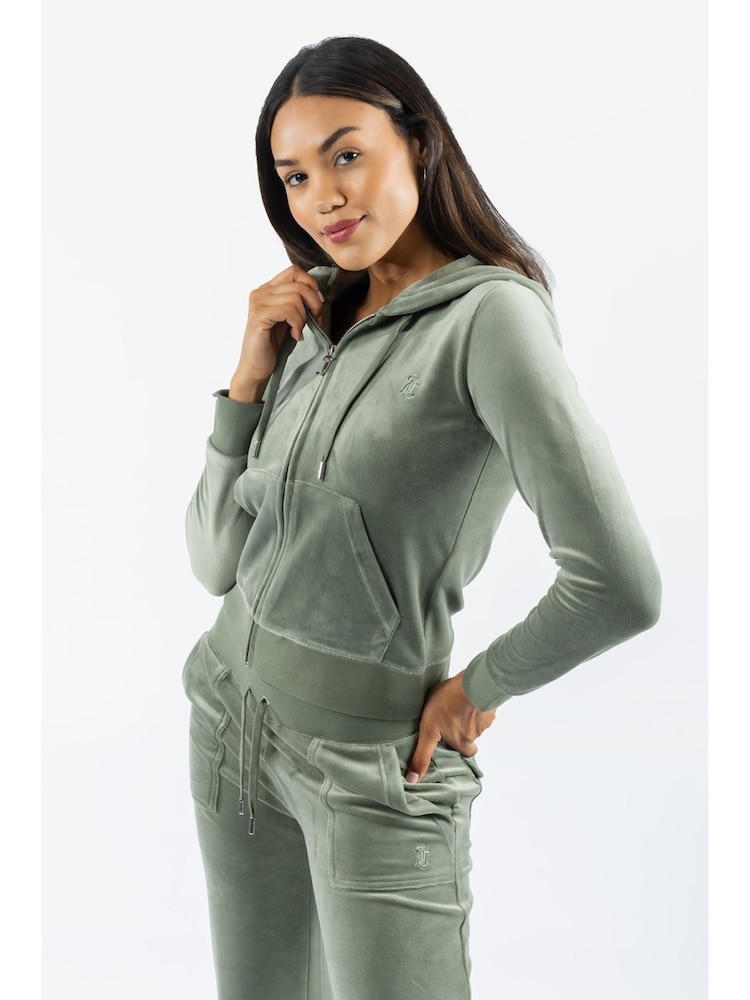Juicy Couture Green Robertson Classic Hoodie - Image 2 of 8 Juicy Couture Green Robertson Classic Hoodie - Image 2 of 8