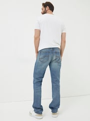 FatFace Navy Blue Straight Fit Jeans - Image 2 of 5