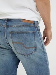 FatFace Navy Blue Straight Fit Jeans - Image 4 of 5